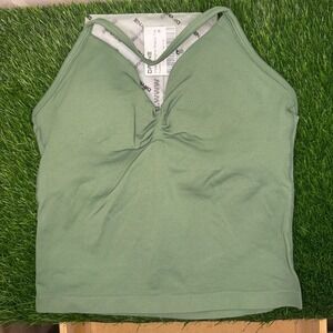 Dfyne impact longline strappy top pistachio medium